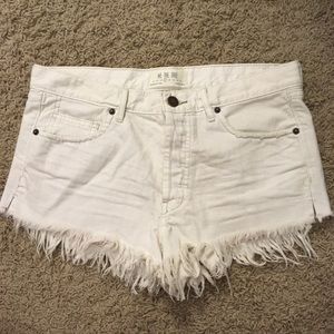 🆕 Free people white shorts - never worn!